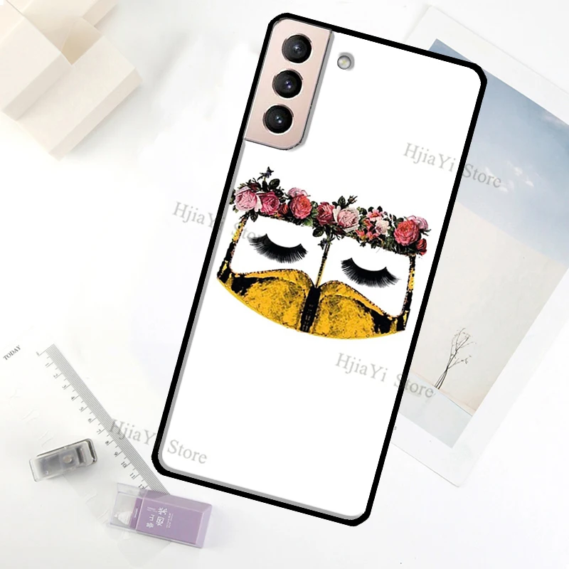 Capa de telefone para Samsung Galaxy, muçulmano, islâmico, árabe, hijab, caso de menina, Galaxy S23 Ultra, nota 20, 10, S9, S10 Plus, S20, S21, FE, S22