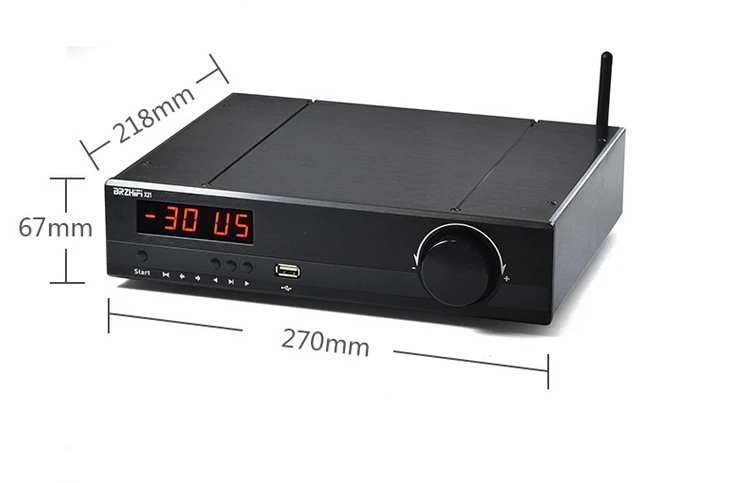 Stereo 150W*2 High Power Power Amplifier with bluetooth U Disk Supports APE WMA WAV MP3