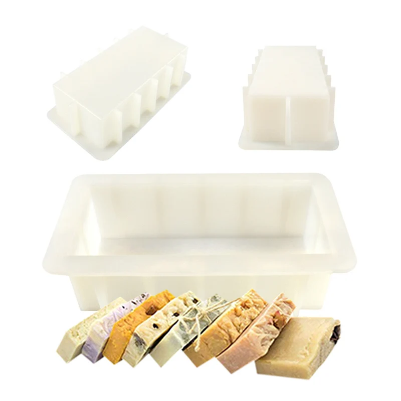 Cuboid Soap Mold DIY Handcraft Silicone Molds For Soap Practical Soap Making Tool Silicone Forms Soap Mold moldes de silicona