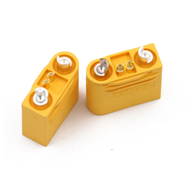 1 Pair Amass XT120 (2+2) 60A Large Current Lipo Battery Connector Male Female Sheathed Plug with Signal Pin for RC UAV FPV Drone