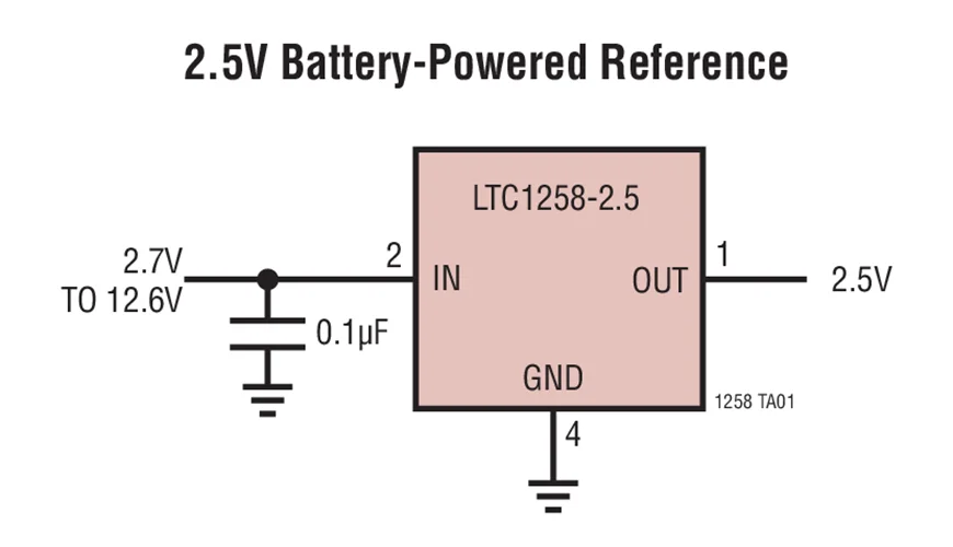 LTC1258 LTC1258CMS8 LTC1258CMS8-2.5 LTC1258CMS8-3 LTC1258CMS8-4.1 LTC1258CMS8-5 - Micropower Low Dropout References