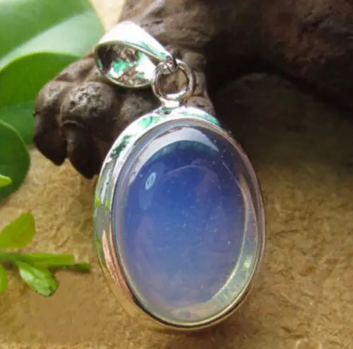 Gemstone Healing Chakra Reiki Opal Opalite Stone Pendant Necklace