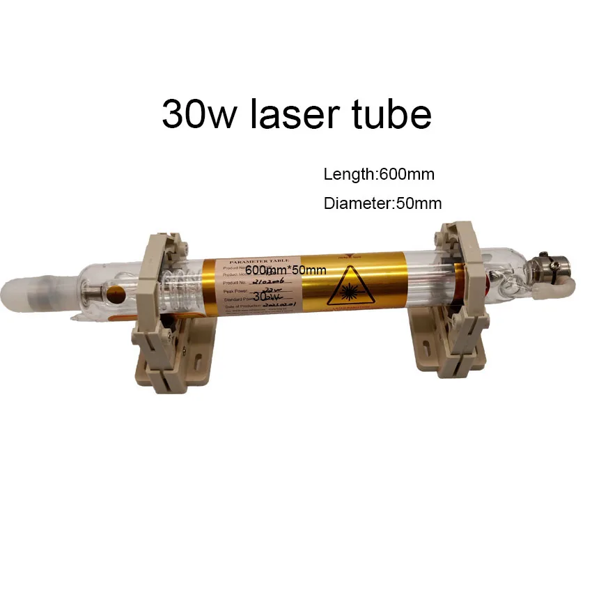 High quality 30W CO2 laser Tube Laser  Pipe 600mm For CO2 Laser Engraving Cutting Carving Lamp Marker Machine Access