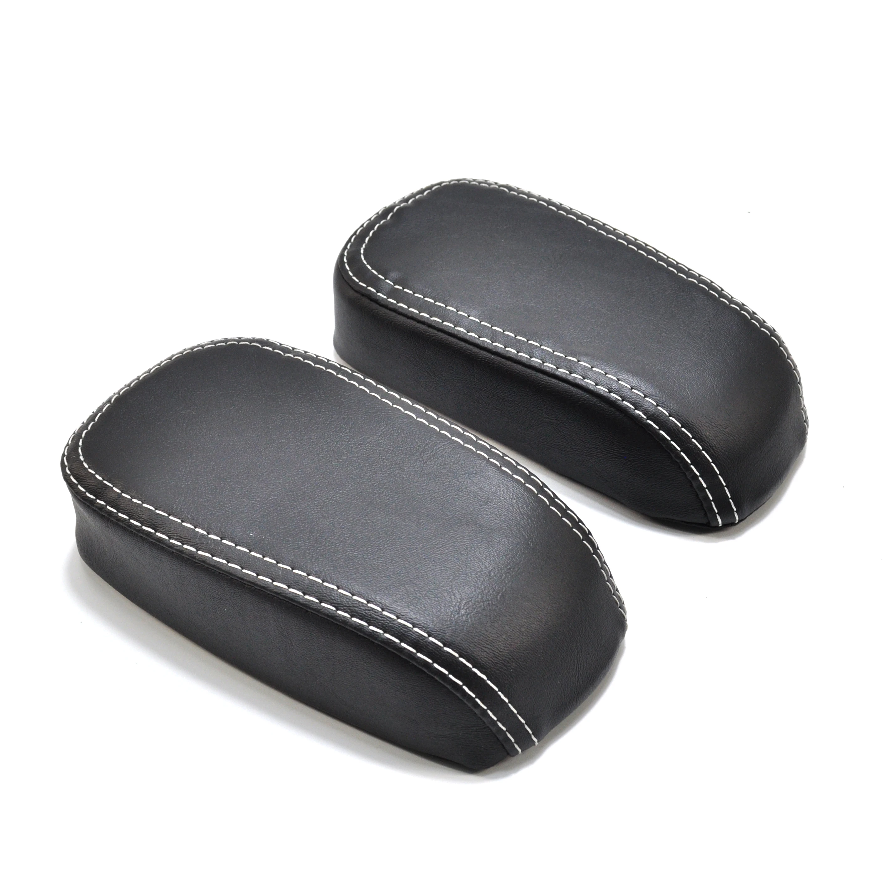 Motorcycle Passenger Trunk Armrest Supports in Chrome Bright Black For INDIAN Roadmaster Dark Horse 2014-2023 Leather