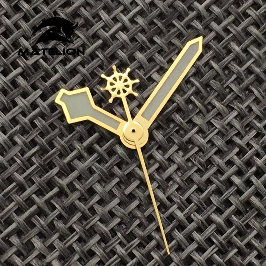 Snowflake Style black golden Watch Hands For NH35 NH36 7s26 4r35 7009 Gold Black Color Replacements Watch hands