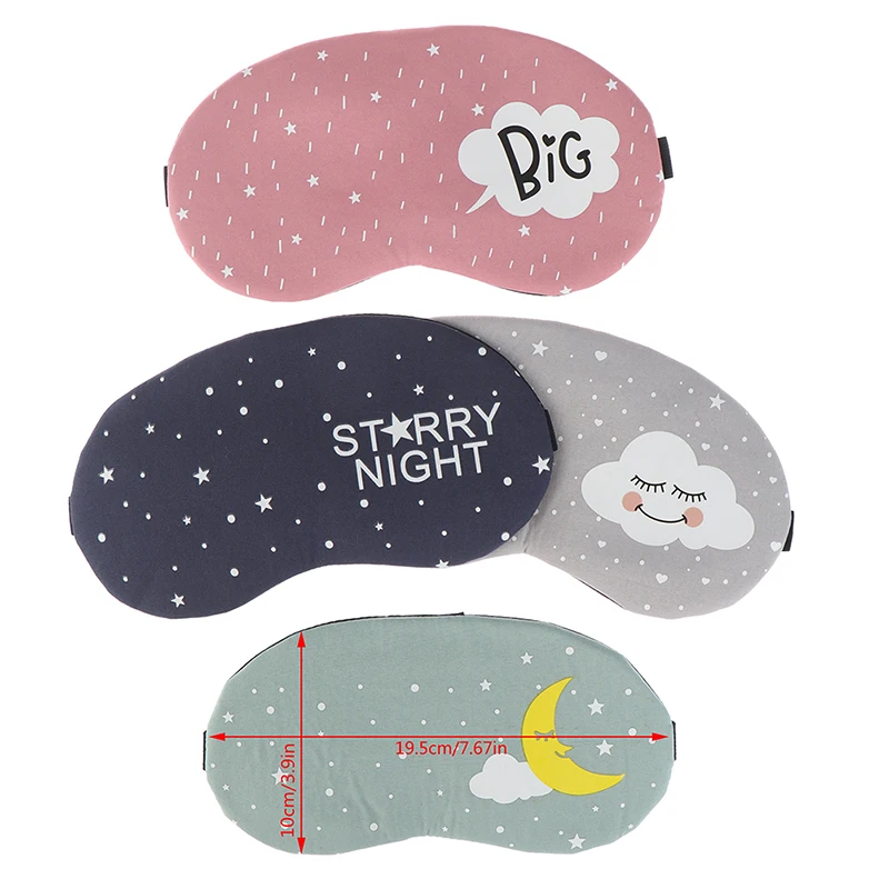 1pc Creative Sleeping Mask Eyepatch Eye Cover Lovely Cartoon for Eye Travel Relax Sleeping Aid Eye Patch Shading Eye Mask