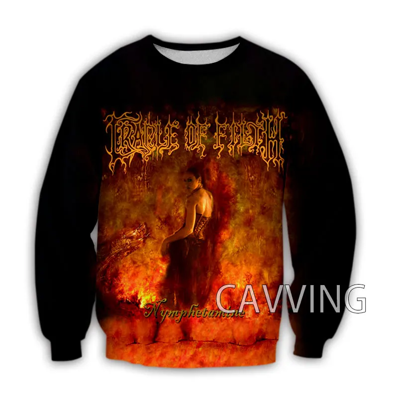 New Fashion Women/Men\'s 3D Print  Cradle of Filth  Crewneck Sweatshirts Harajuku Styles Tops Long Sleeve Sweatshirts