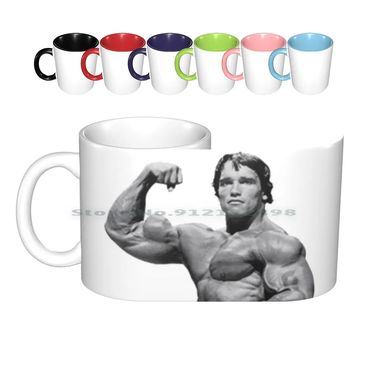 Arnold Schwarzenegger Ceramic Mugs Coffee Cups Milk Tea Mug Arnold Schwarzenegger Actor Movies Creative Trending Vintage Gift