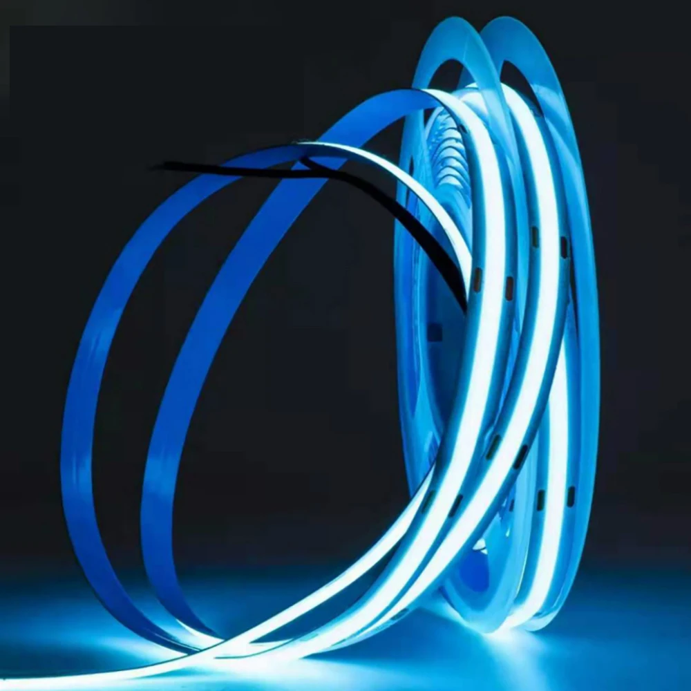 5 м COB Светодиодная лента 12 в 24 В Водонепроницаемый 4000 к 320LED 384LED 528LED 480LED FOB светодиодные фонари для украшения стены спальни гостиной