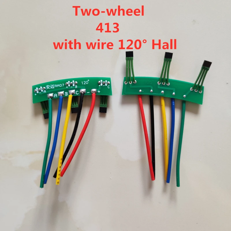 

5pcs Two-wheel electric vehicle motor Hall plate element 3144 41F 43F 413 circuit board Hall sensor with wire board Three-wheel