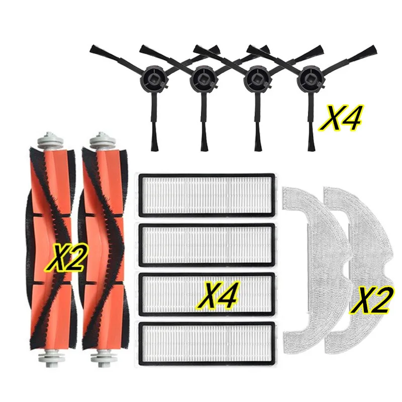 أجزاء قابلة للغسل لدريمي بوت Z10 برو الروبوتية مكنسة كهربائية (عالية الجودة الرئيسية الجانب فرشاة تصفية ممسحة القماش) مجموعات الملحقات