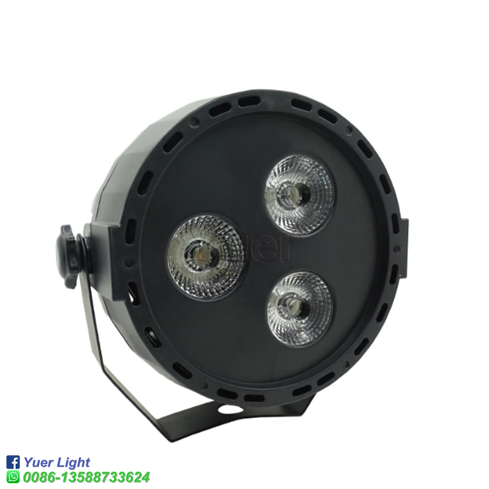 Imagem -03 - Lâmpadas Led Planas em 3leds de 4w Modelo Novo Canais Dmx Ip20 para Discoteca dj Shows ue Eua au ru Par de