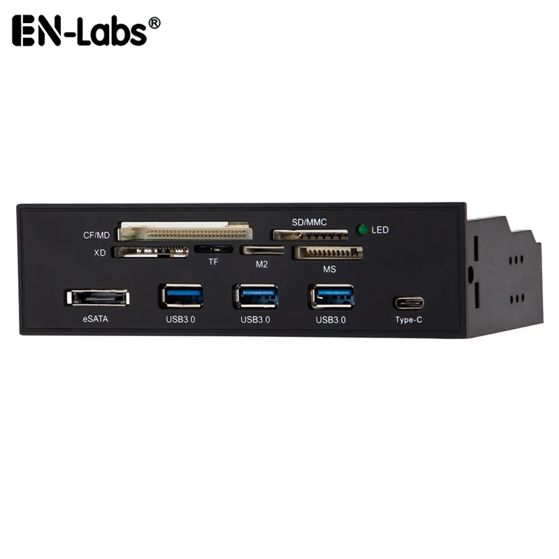 USB 2.0 Micro SD TF CF T-Flash XD 64G Memory Card Reader Adpater USB3.0 Hub DVD 5.25 PC Case Front Panel USB-C eSATA Motherboard