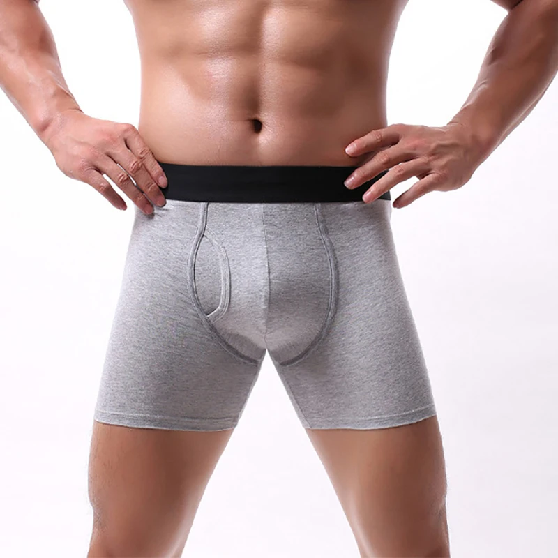 4PCS/Lots 5XL Men Cotton Boxer Shorts Bugle Pouch Underwear Calzoncillo Hombre Sports Breathable Panties Underpants Boxershorts