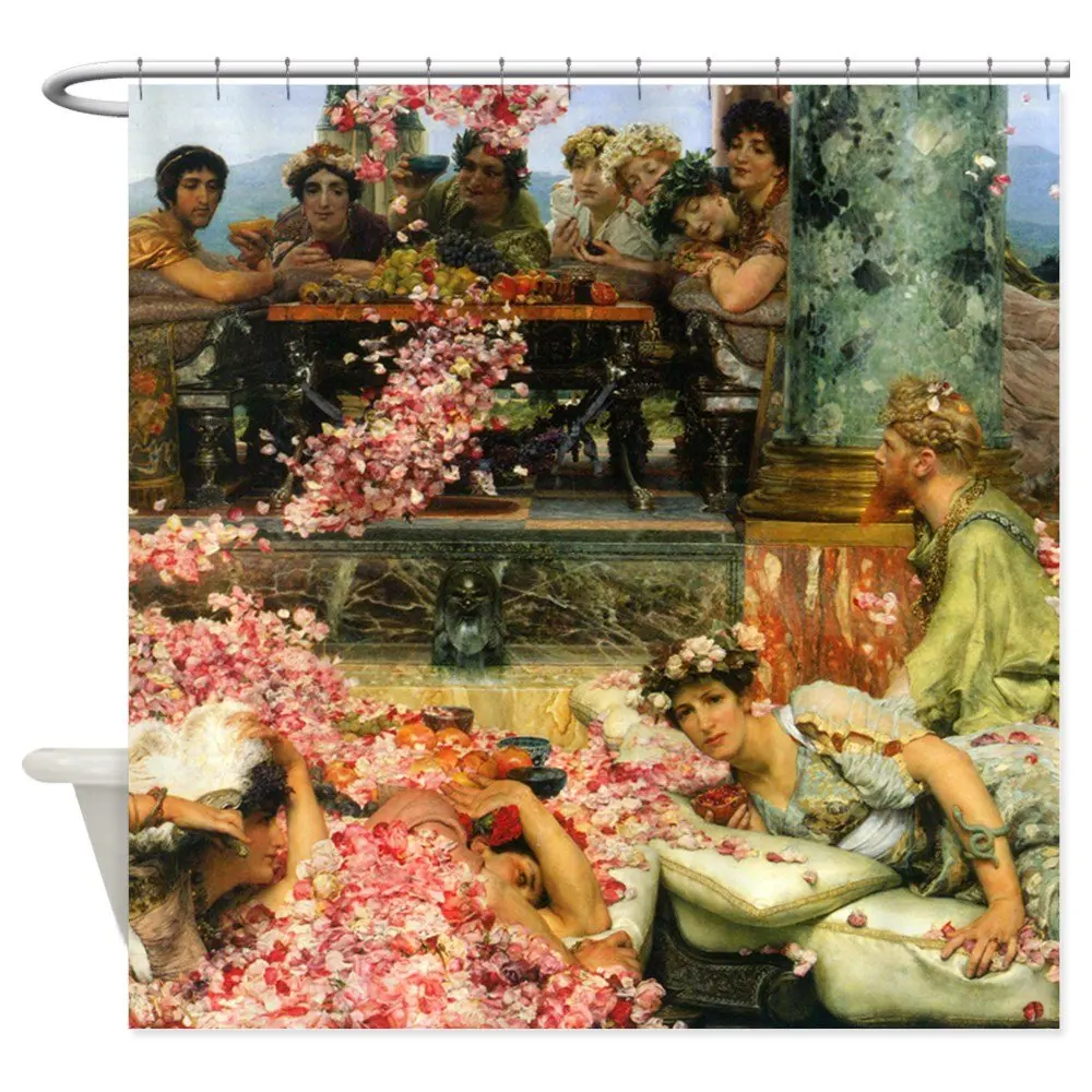 Alma-Tadema The Roses Decorative Fabric Shower Curtain