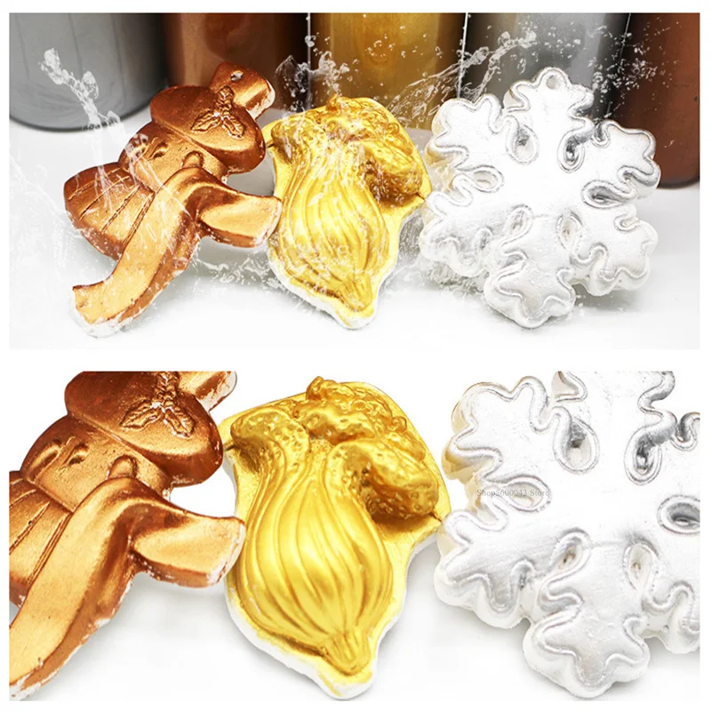 Metallic Acrylic Paint 5ML*5 Color Waterproof and Non-fading Plaster Sculpture Coloring DIY Hand-painted Graffiti Paint