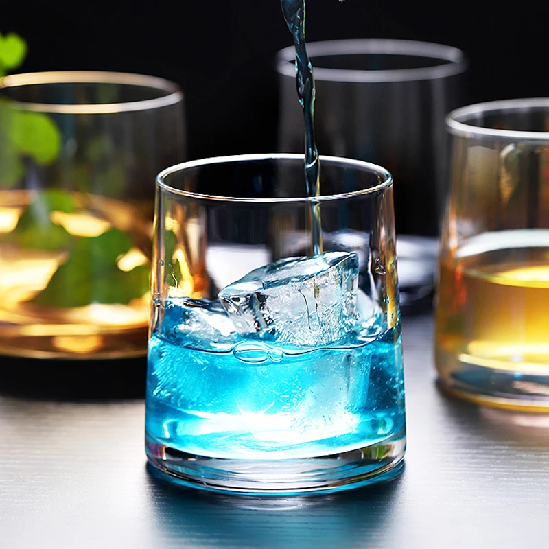 

Ins Style Nordic Colorful Simple Glass Wine Glass Crystal Glass Beer Glass Home Creative Whiskey Glass Designer Water Glass