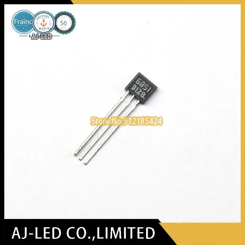 10pcs/lot DN6851-D Hall sensor for brushless DC fan, contactless switch, air-conditioning motor