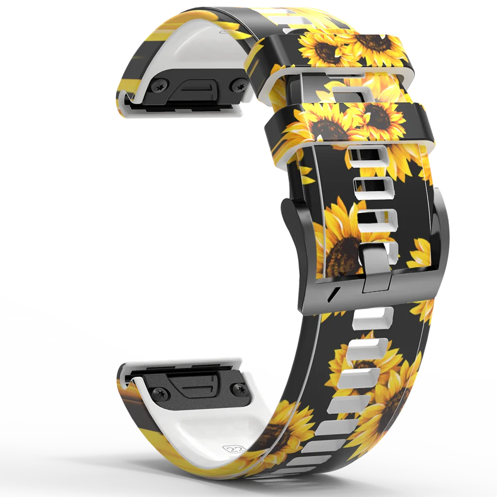Ремешок для смарт-часов Garmin Fenix 7X 7 Solar/6X 6 Pro 5 5X Plus 3HR/Epix, быстросъемный силиконовый браслет, 22 26 мм