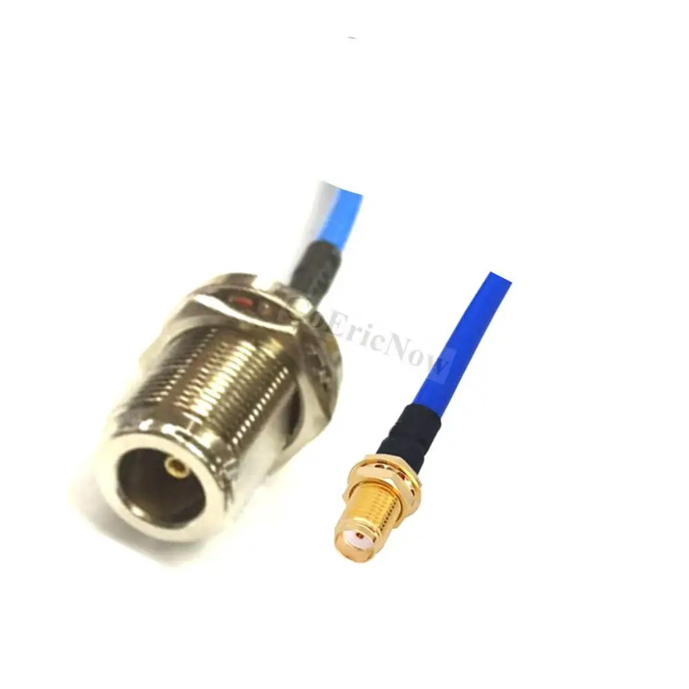 1 pcs RF Coaxial 50ohm Right Angle/Straight N Male/Female to RP-SMA/SMA Male/Female  RG402 Cable Connector (15cm)