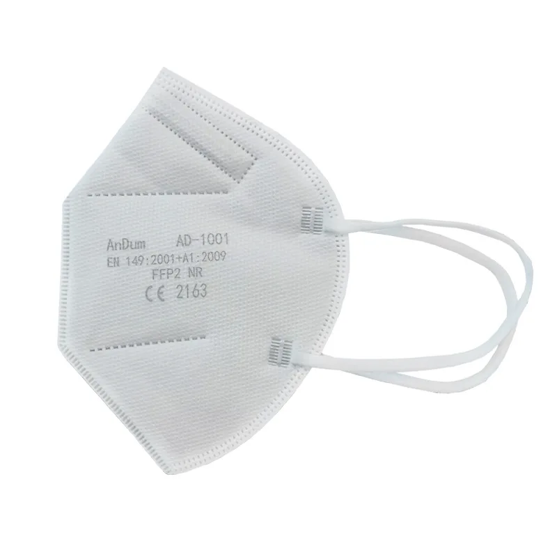 10pcs FFP2 Folding White  Disposable Protective Mask 5-Layer Filter Dustproof For Polishing Daily Haze Safety Protection