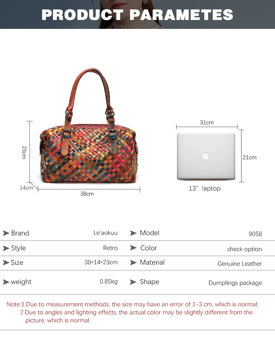 Quality Leather Women\'s Patchwork Female Luxury Purse Handbag Fashion Colorful Over Shoulder Messenger Designer Tote Bag 9058