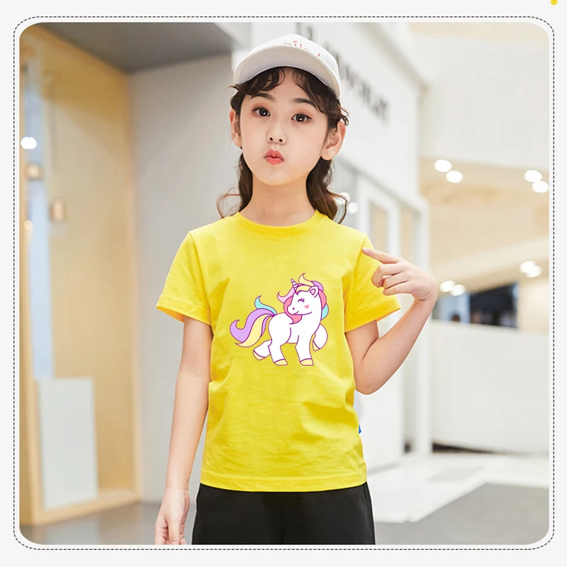 Cartoon Pony Unicorn Things Iron on Patches Heat Transfer for Stripe on Clothes Girl Dress T-shirt DIY Custom Magic Sticker E