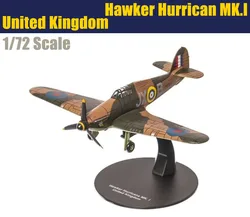 Avión Hawker Hurricane M K.I británico de aleación fundida a presión, modelo de simulación a escala 1/72, para regalo de colección