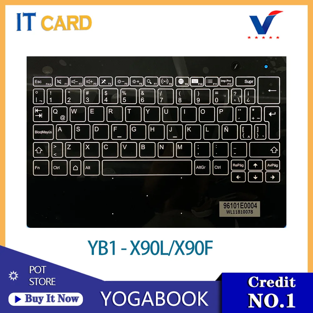 Touch Keyboard Cover para Lenovo Yoga Book e Yogabook Topcase 10.1 in Yb1-x90l Yb1-x90f X90 Marca Original Novo
