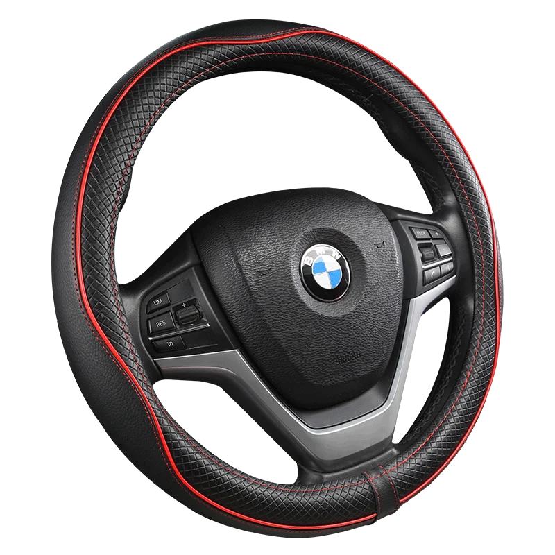 

Car Steering Wheel Cover 38cm Leather Anti-slip For BMW X1 X2 X3 X4 E84 F84 F39 E83 F25 G01 F97 F26 G02 F98 Auto Accessories