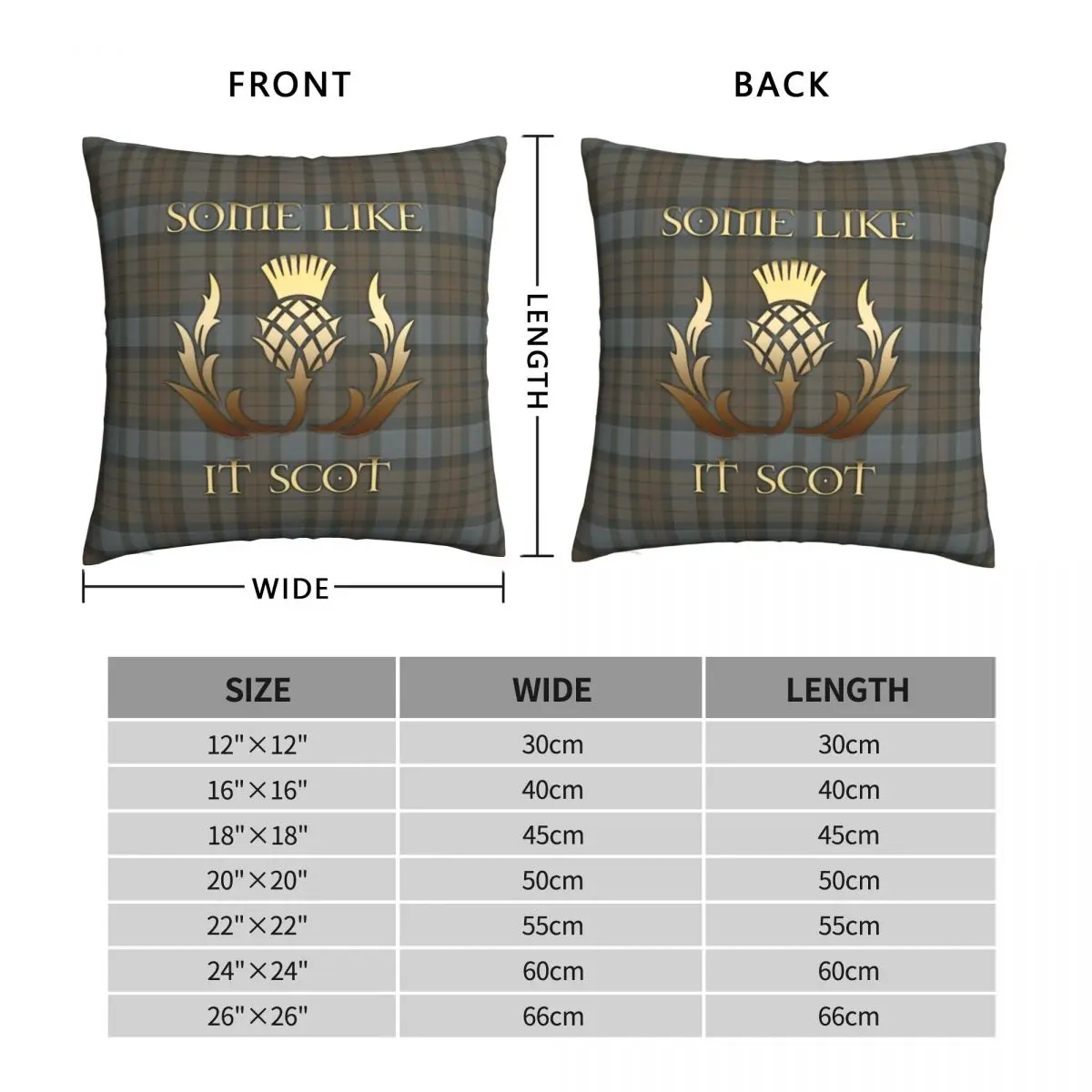 Some Like It Scot Thistle Outlander Square Pillowcase Polyester Linen Velvet Creative Zip Pillow Case Car Cushion Cover 18