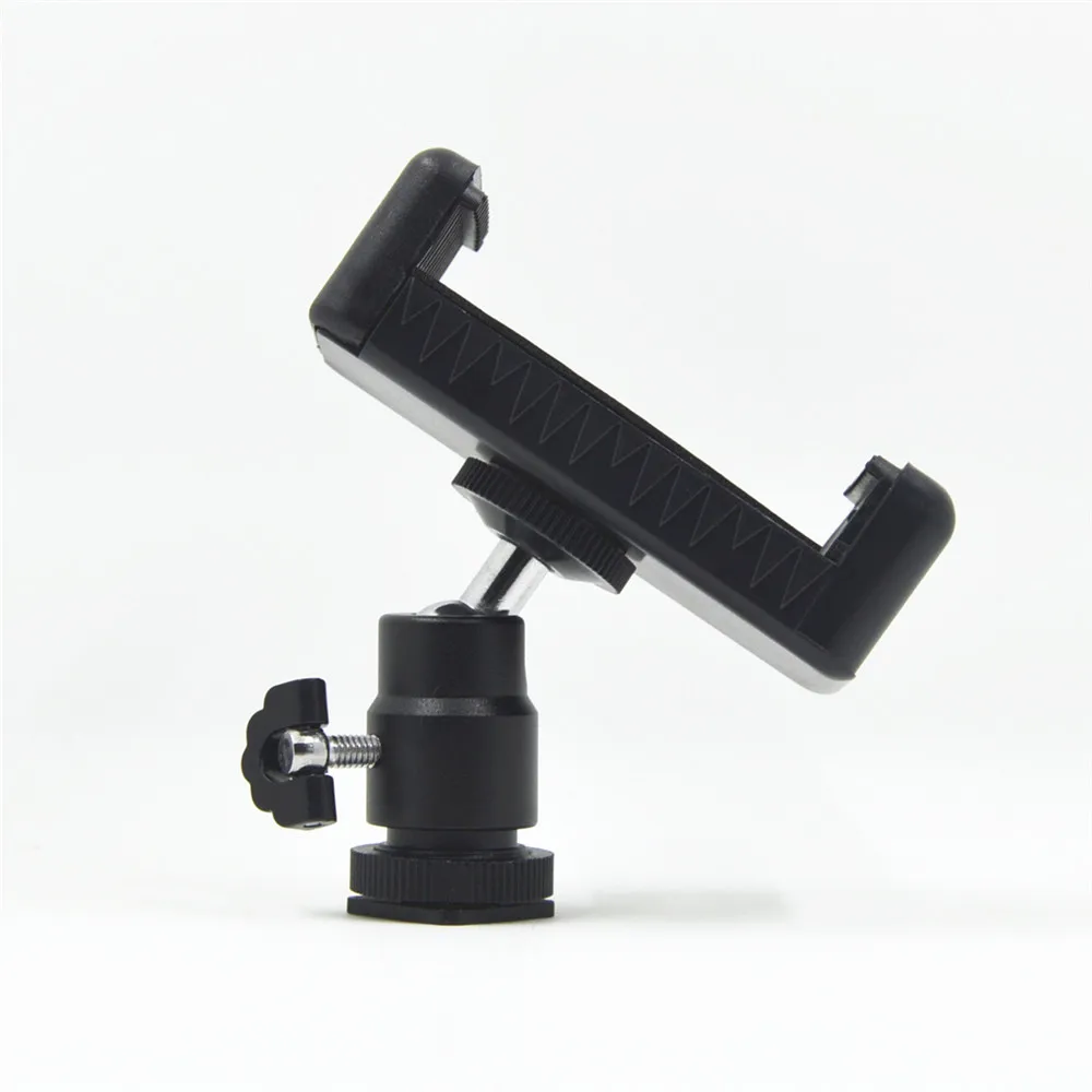 1/4 فلاش الحذاء الساخن محول مهد الكرة رئيس الكرة ث/قفل + الهاتف كليب قوس حامل جبل لنيكون DSLR SLR هاتف محمول