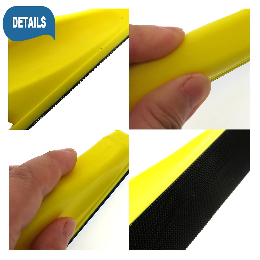 27*90 MM Hand Sanding Block sanding Pad  PU Foam Pad for Hook & Loop Discs Abrasive Grinding Tools For Wood Furniture  Polishing