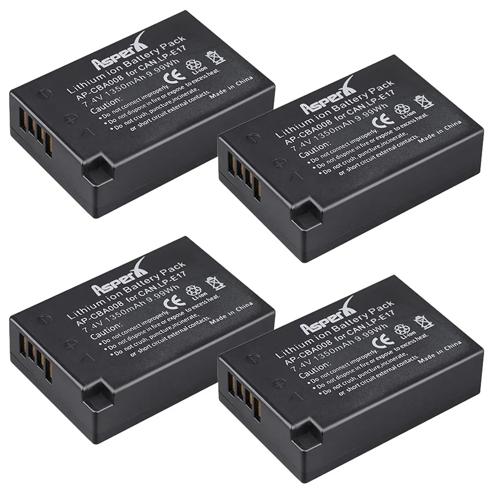 1350mAh LP-E17 باتريا LP E17 LPE17 كاميرا بطارية + شاحن لكانون SL3 EOS M3 M5 M6 750D 760D T6i T6s 800D 8000D Kiss X8i