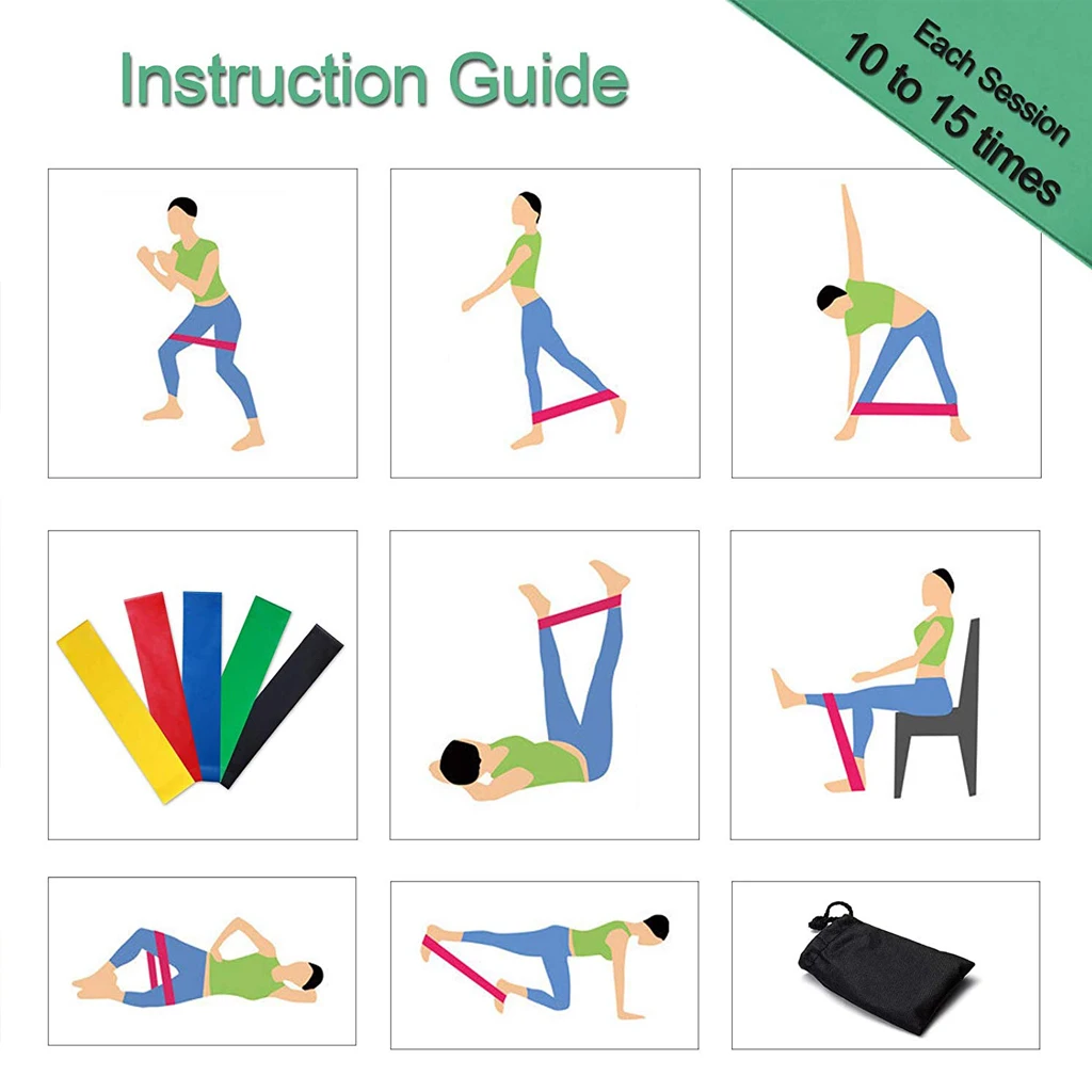 Ride Force Gym Fitness Gum Resistance Bands for Yoga Stretch Pull Up Assist Rubber Crossfit Exercise Training Workout Equipment image 4