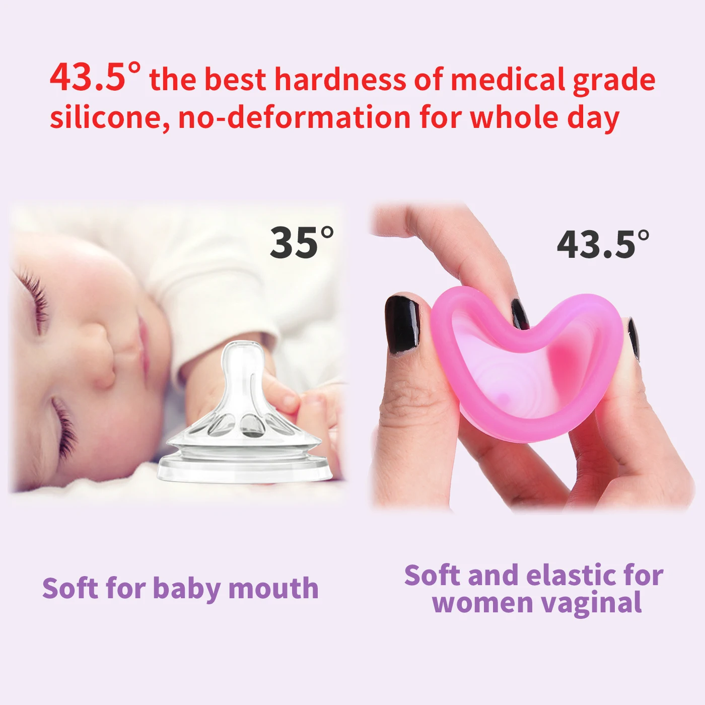 Feminine Hygiene Menstrual Cup Medical Grade Silicone Menstrual Cup Elastic Soft Women Lady Cup Copa Menstrual Coppetta Mestrual