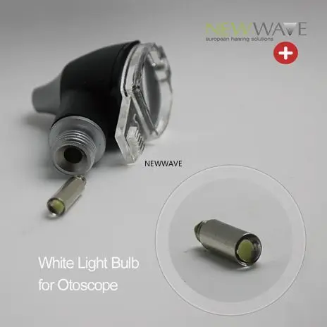 NEWWAVE-Otoscopio auriscope PRO de fibra óptica LED, Otoscopio médico portátil, kit de diagnóstico CE para el cuidado del oído, estuche protector