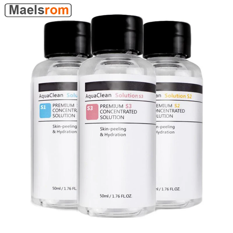 50ml 3 Bottle/Set Clean Solution Solution  Facial Serum For  Dermabrasion Skin Care Machine