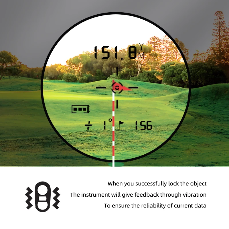 Rdecohersthennohawk R-600M telemetro da caccia da Golf telemetro Laser per misurazione della distanza del regalo con bloccaggio del pennone ad alta