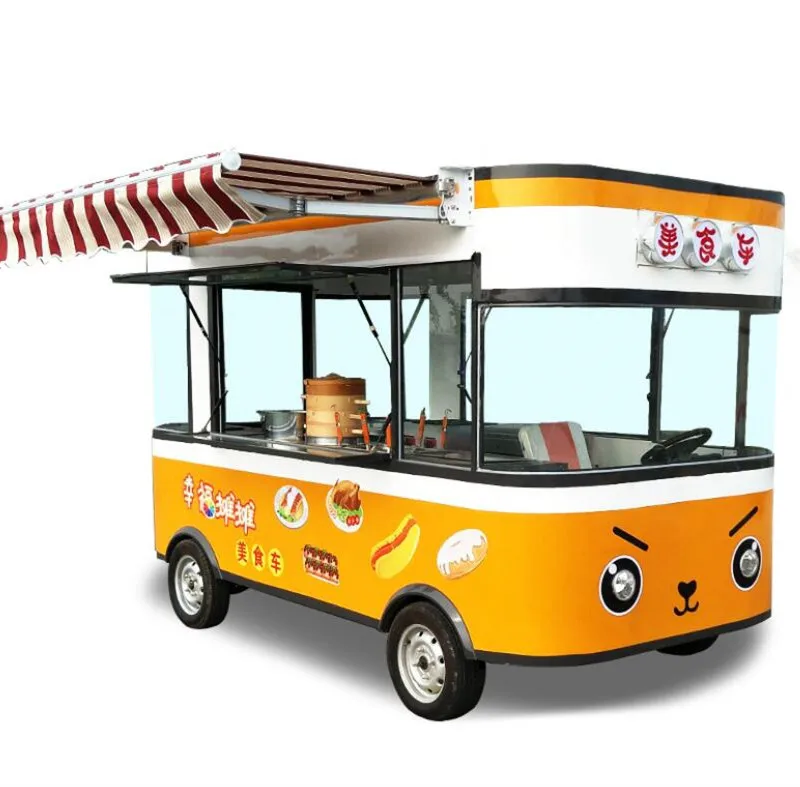 Ice Cream Cart China Mobile อาหารรถเข็น Cafe/กาแฟหยอดเหรียญรถเข็น