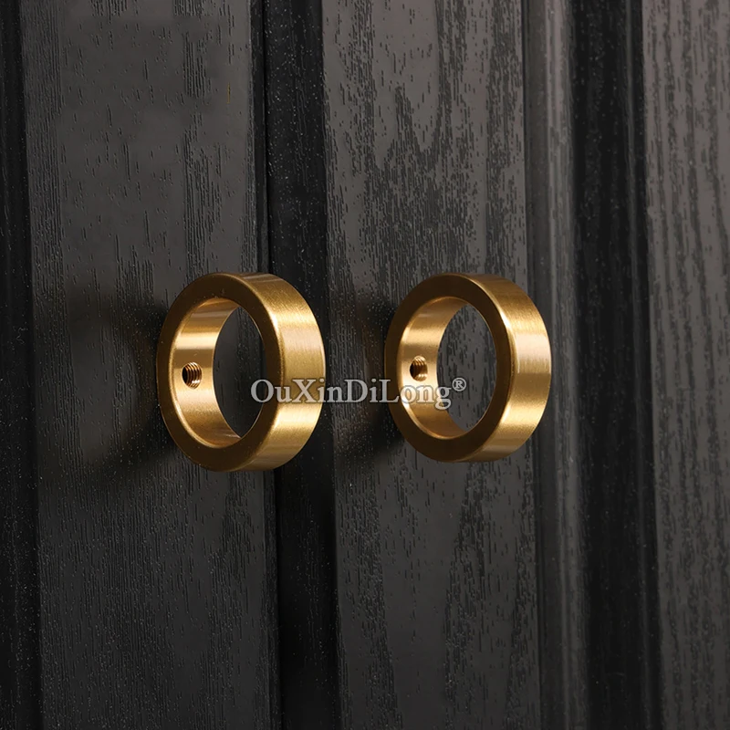 

New Arrival 10PCS Pure Brass Pull Ring Furniture Handles Drawer Pulls Cupboard Wardrobe Kitchen TV Shoe Wine Cabinet Pulls