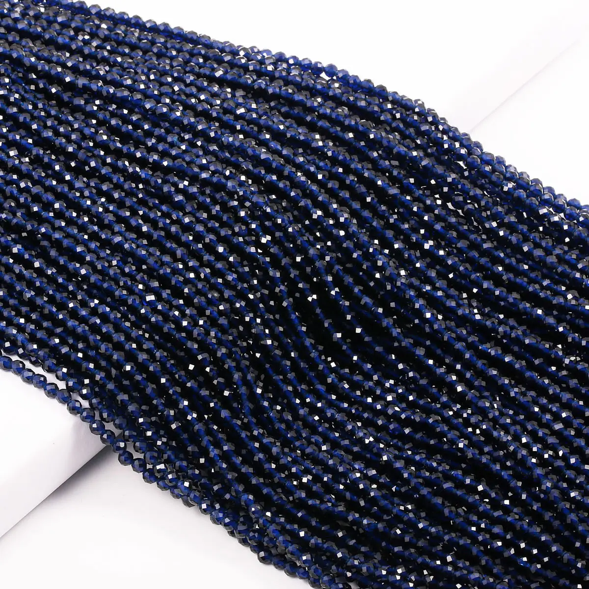 Hot Sale Natural Bright Spinels Beaded Faceted Loose Round Beads for Jewelry Making DIY Bracelet Necklace Accessories Size 2 3mm