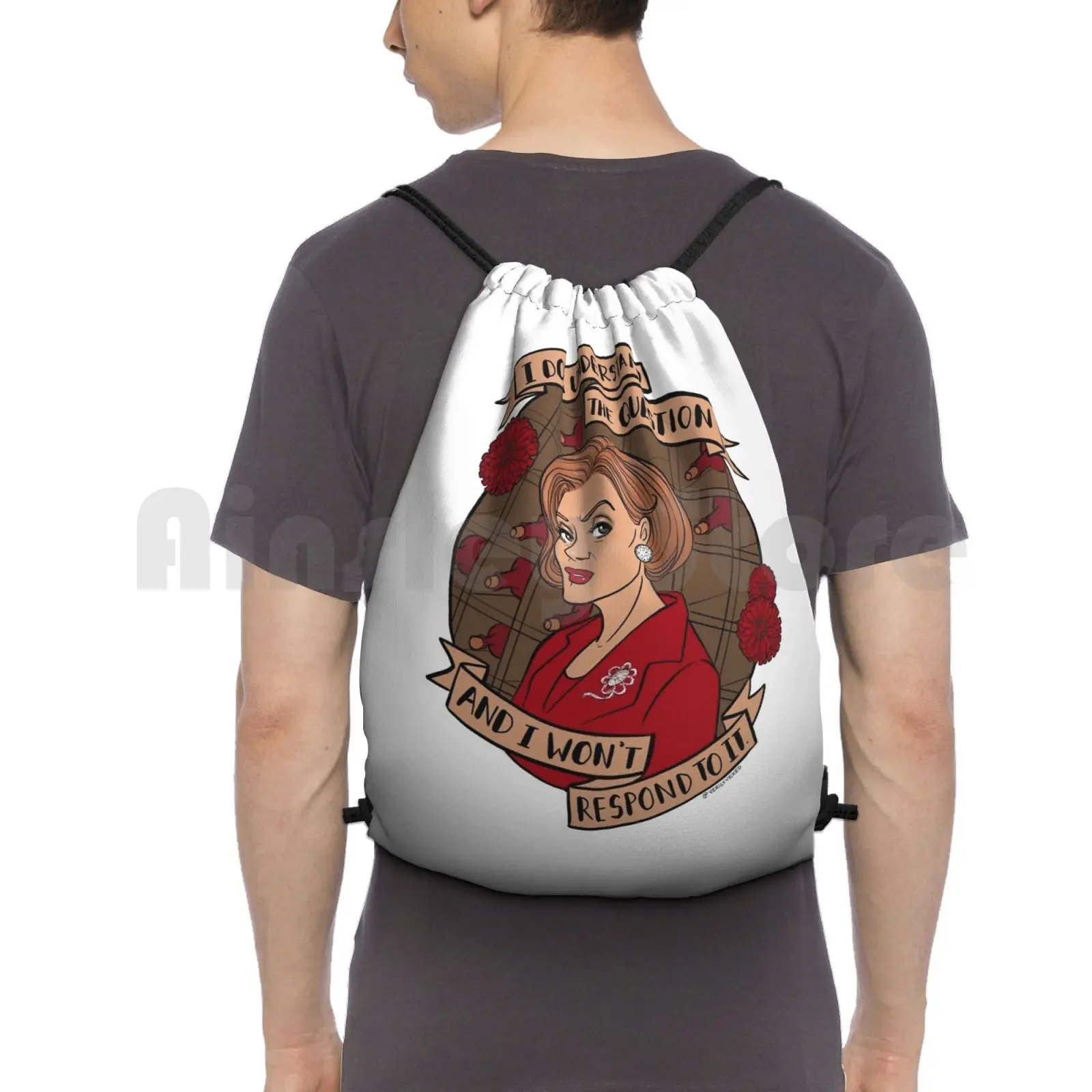 Lucille Bluth : I Don't Understand The Question Backpack Drawstring Bags Gym Bag Waterproof Lucille Lucille Bluth