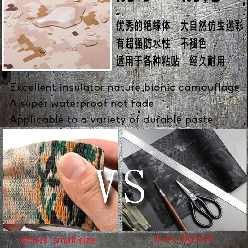 VULPO cinta camouflage táctica impermeable multiusos elástica - imagen 3