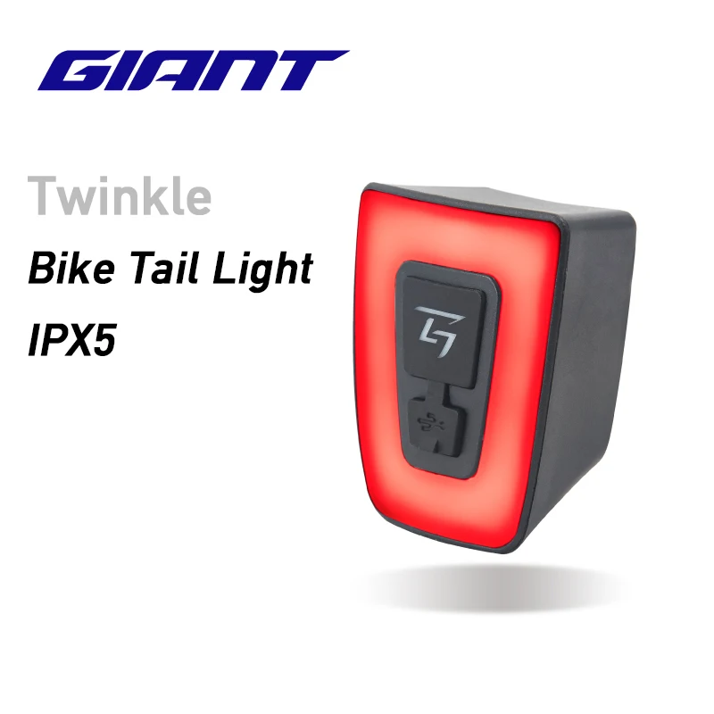 Giant Original Twinkle Bike Tail Light Bicycle Lights USB Charging LED Warning Lights Night Bike Rear Light MTB Bike Equipment