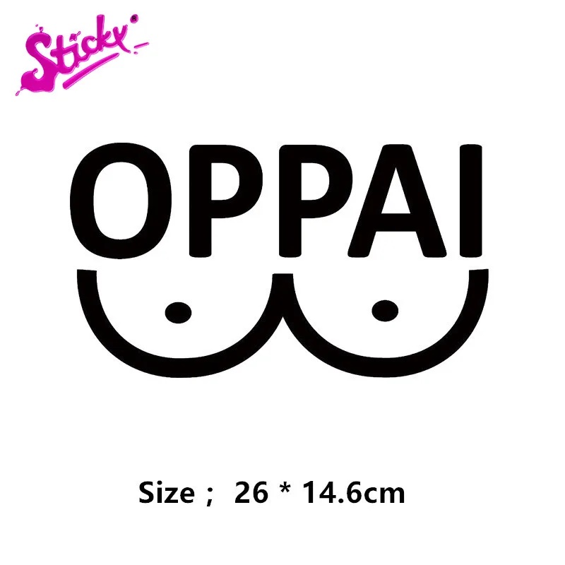 

STICKY Hot Anime Oppai ONE PUNCH-MAN Car Sticker Decal Decor Cover Scratches Waterproof Laptop Trunk PVC Vinyl Stickers