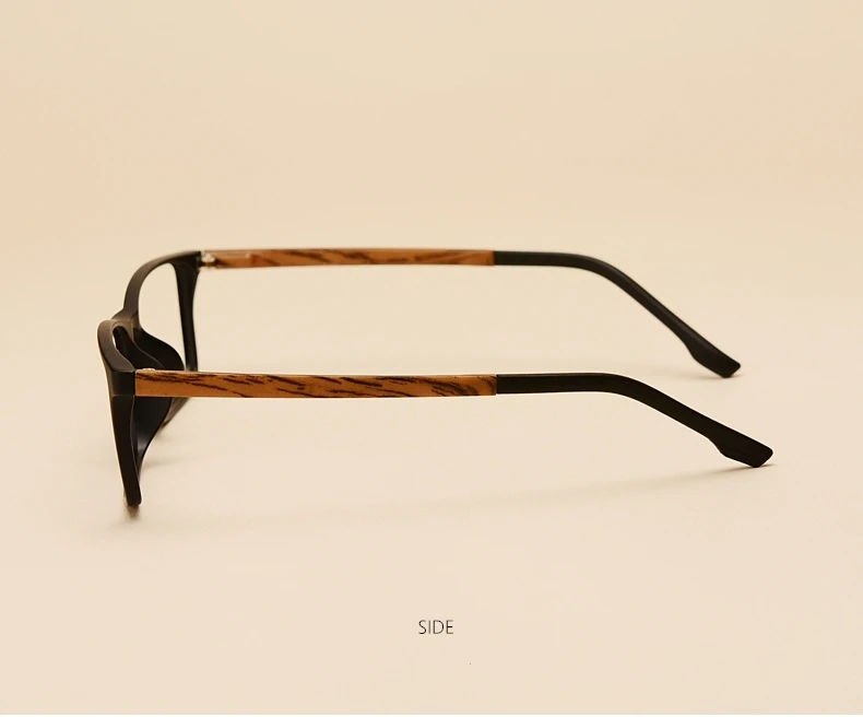 YIMARUILI Männer Und Frauen Brillengestell Nachahmung Holzmaserung Quadrat Mode Retro Brillen Optische Brillen 98056 – Detail 8