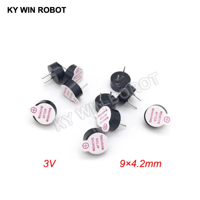 10PCS New Ultra-thin 3V Active Buzzer Alarm AC 9MM*4.2MM 9x4.2MM 0942 MINI Active Piezo Buzzers Fit For Arduino Diy Electro