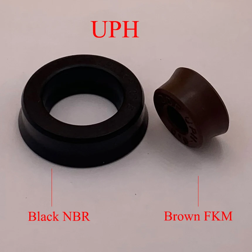 UPH 6*12*5 6x12x5 8*16*8 8x16x8 Brown FKM FPM Rubber Dustproof Groove Two U Lip Hydraulic Piston Rod O Ring Gasket Oil Seal