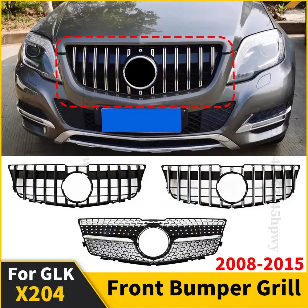 

Perfect Match Upgrade Sport Front Bumper Grille Racing Grill For Mercedes Benz GLK X204 2008-2012 2013-2015 Modified Facelift